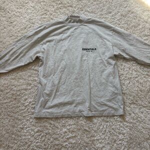 Grey Essentials Graphic Long Sleeve Tee. Size S.